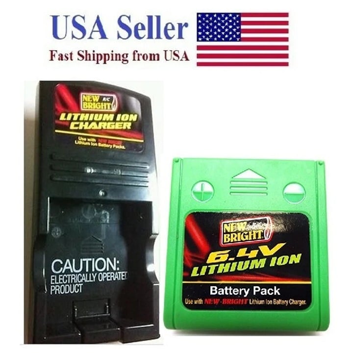 New Bright 6.4 Volts Lithium-Ion Battery 500 & Adaptor Charger for RC Truck