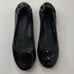 Tory Burch black patent leather Reva ballet flats