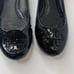 Tory Burch black patent leather Reva ballet flats