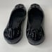 Tory Burch black patent leather Reva ballet flats