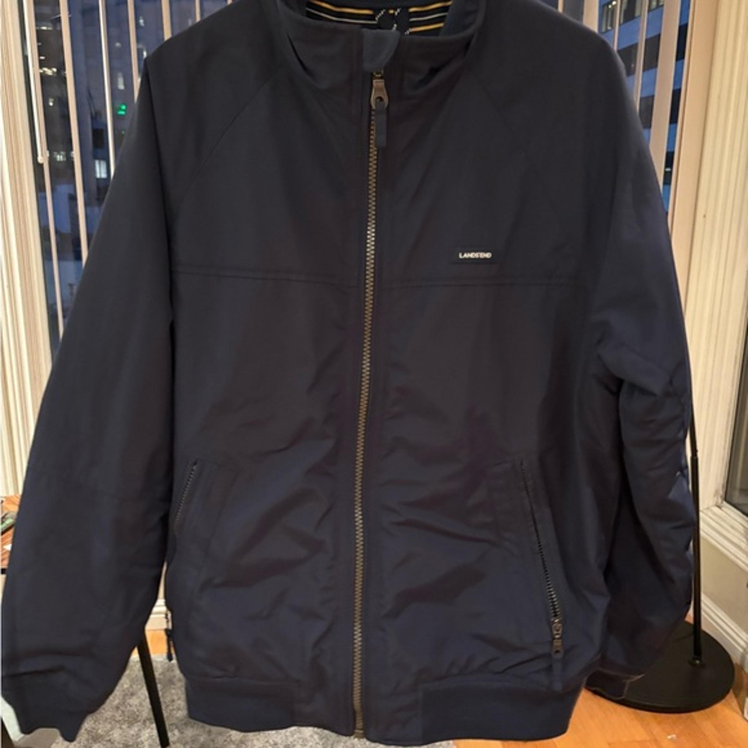 Lands End Navy Squall Jacket