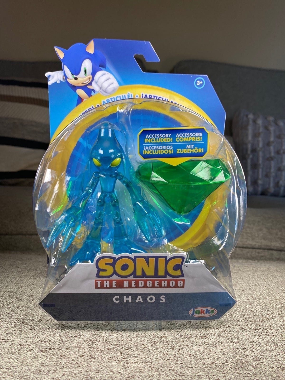 Sonic The Hedgehog - Chaos 0 Action Figure w Master Emerald