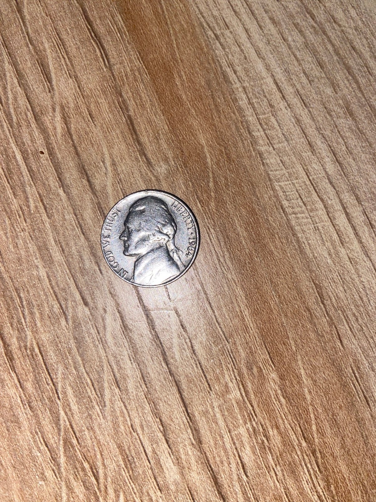 Nickle 1964 no mint mark