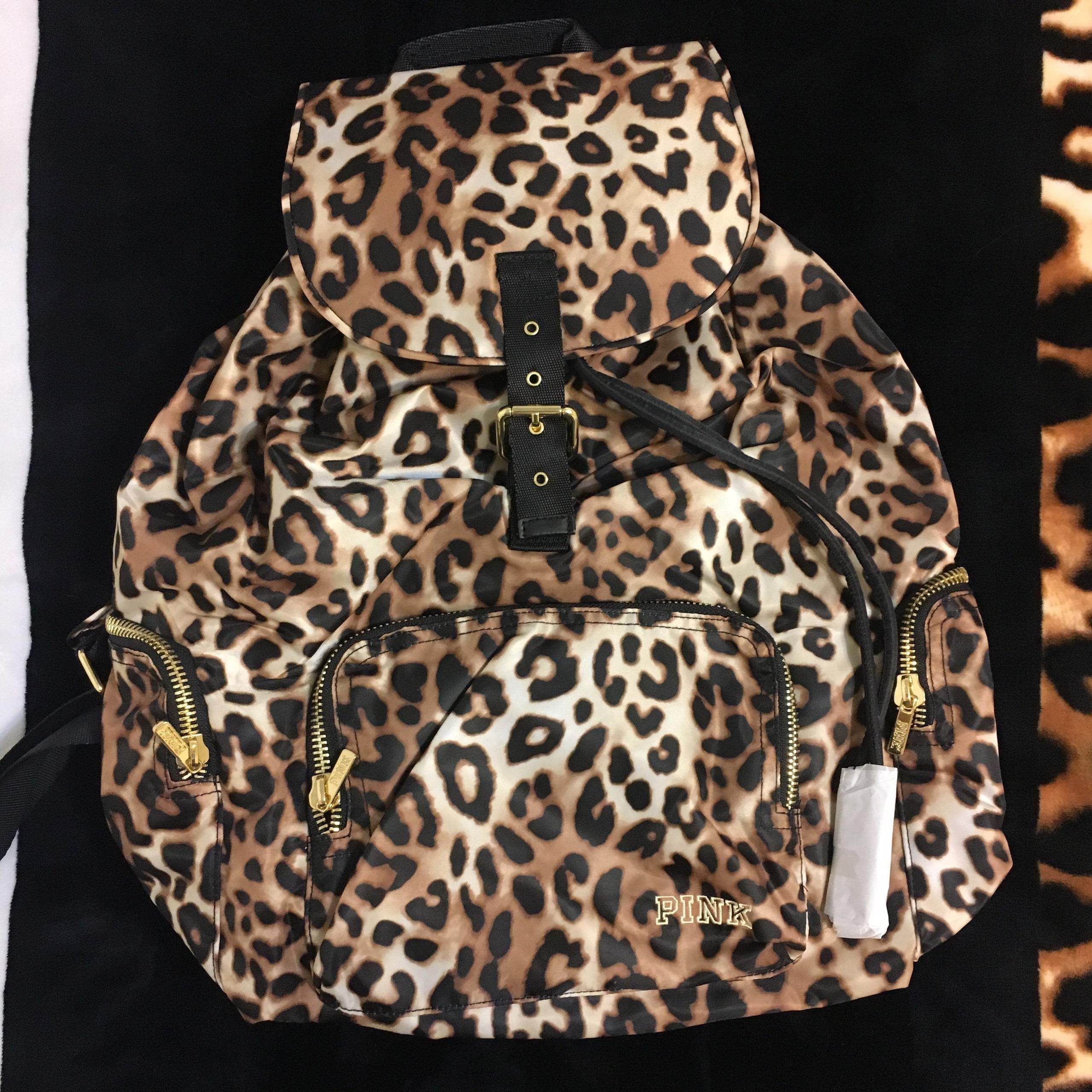 VS PINK Leopard Print Backpack