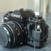 canon A-1 35mm film camera with databack