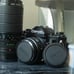 canon A-1 35mm film camera with databack