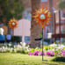 Sun Solar Lights Garden Outdoor Waterproof Metal Stakes for Patio