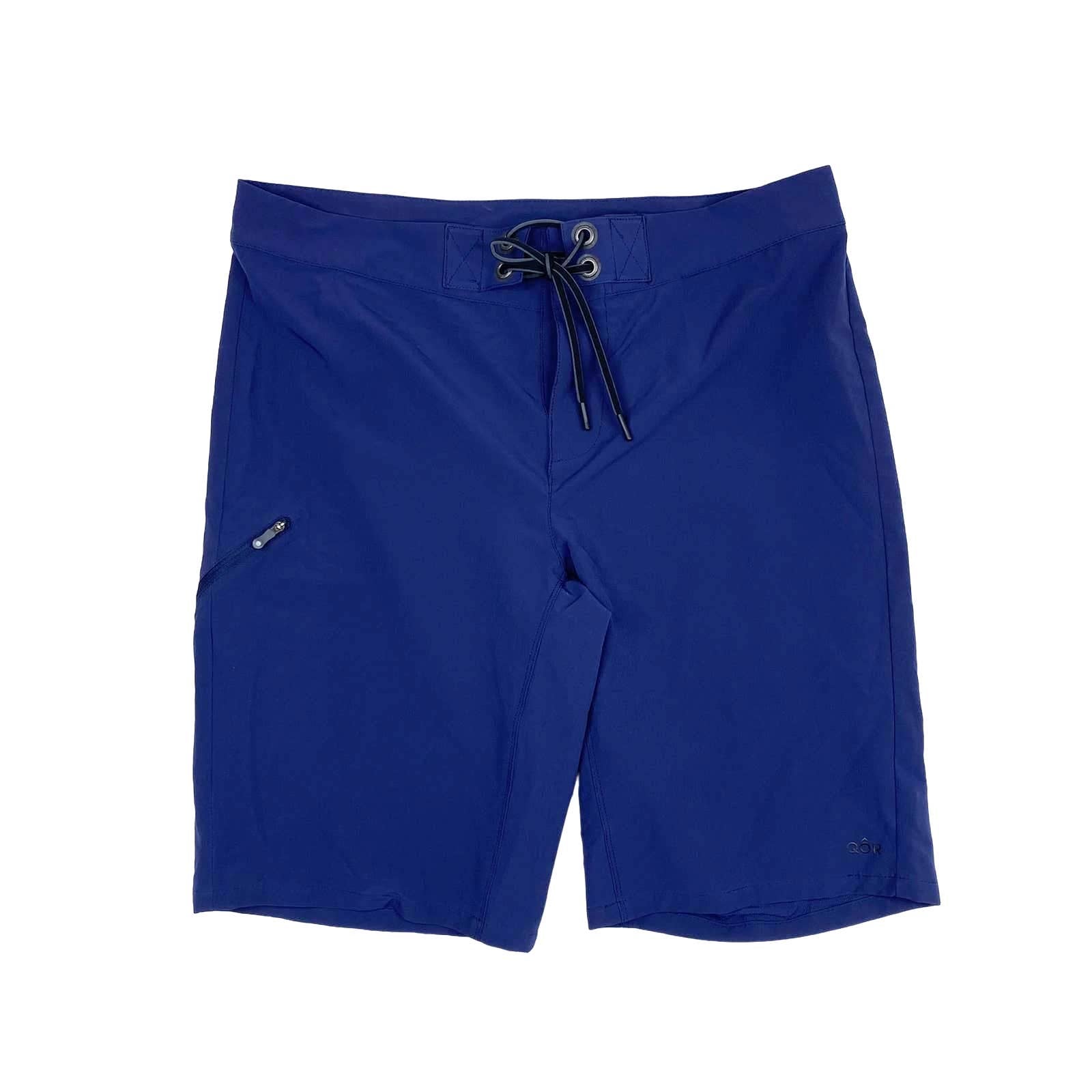 Men's QORtec Flyweight Stretch Boardshort Regular Fit Dark Blue UVF50-35x11