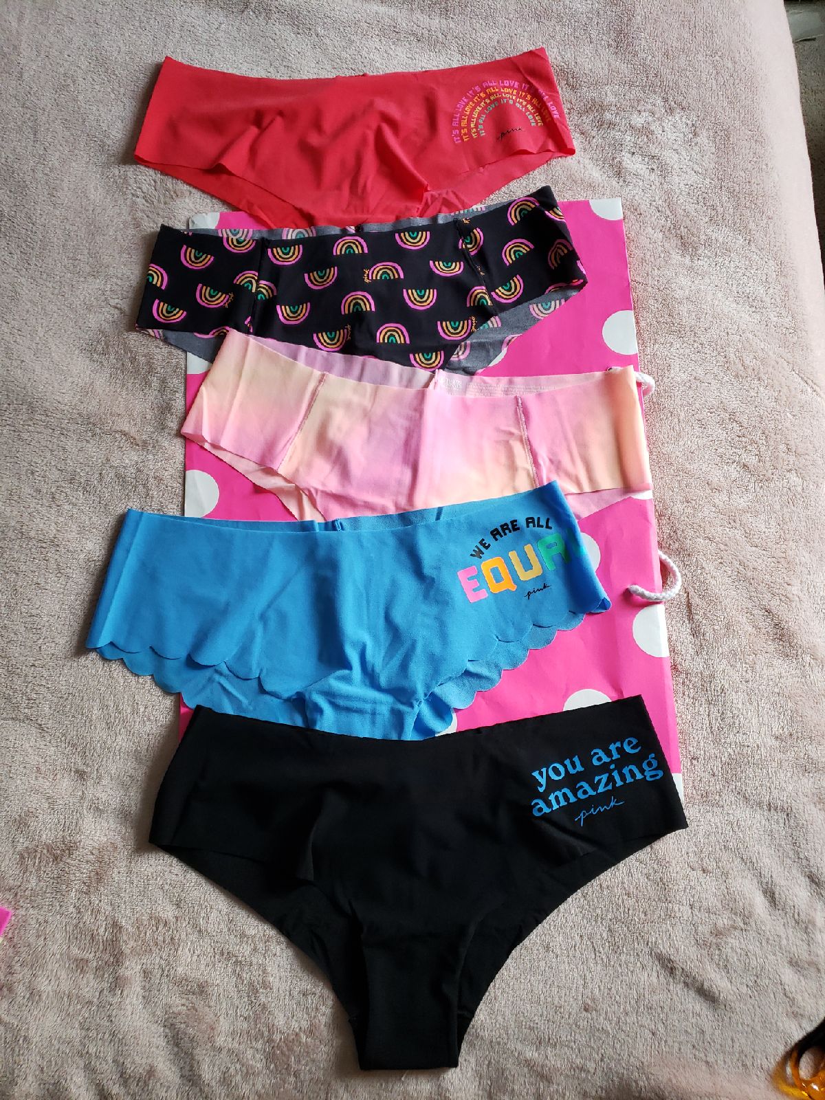 Pink Cheekster Seamless panties sz-L