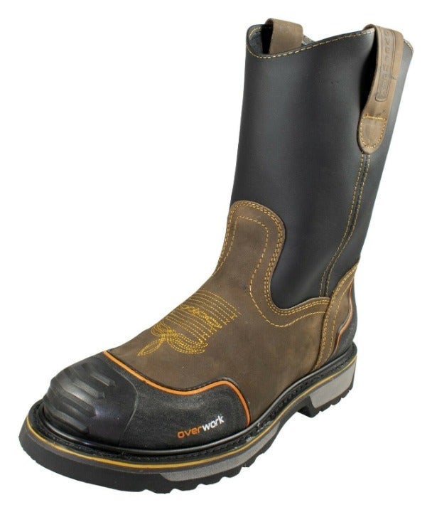 Men's Work Boots Overwork Genuine Crazy