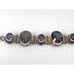faceted mystic topaz and amethyst 925 steling bracelet sz 7/8