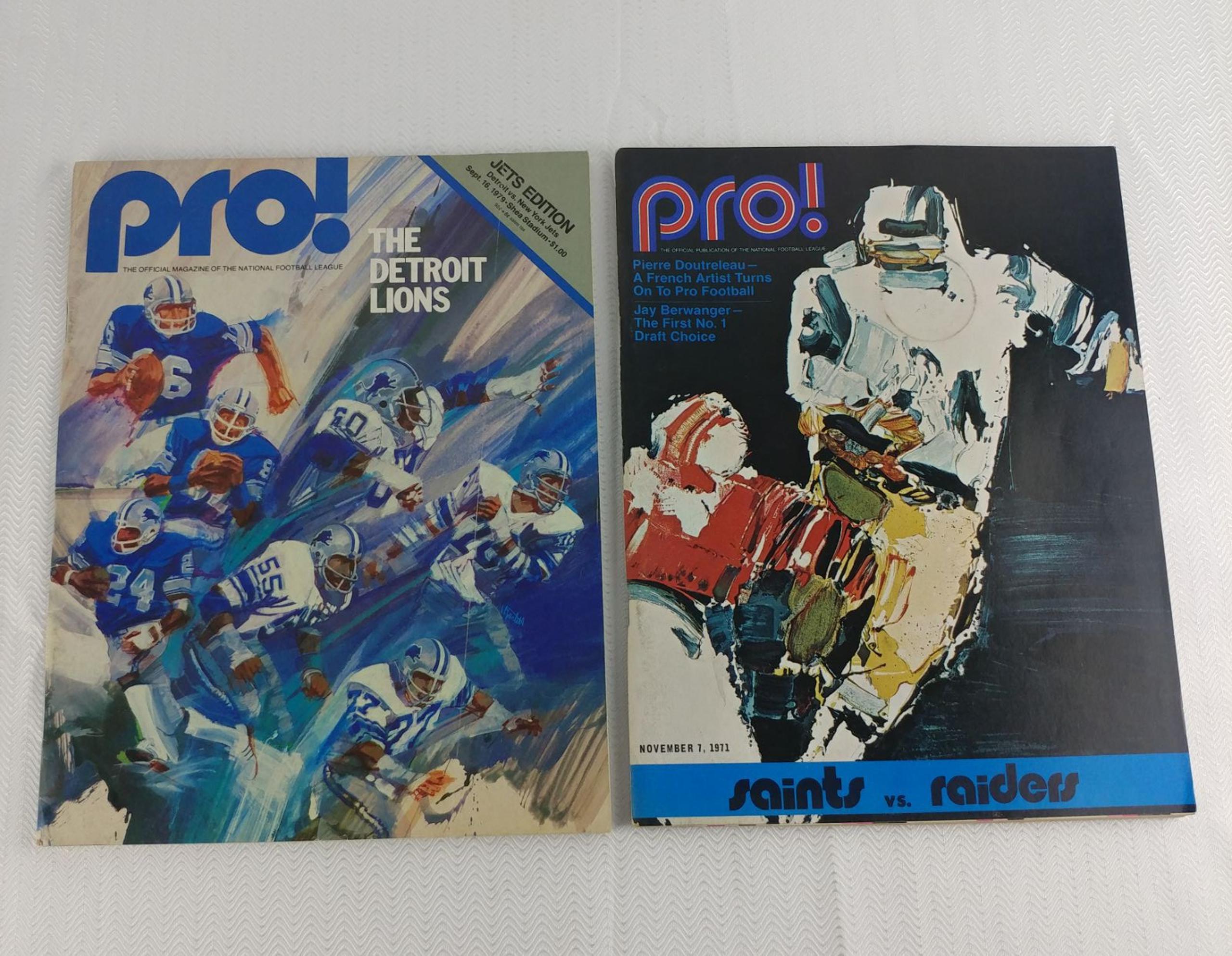 1971, 1979 NFL Pro! Game Magazines