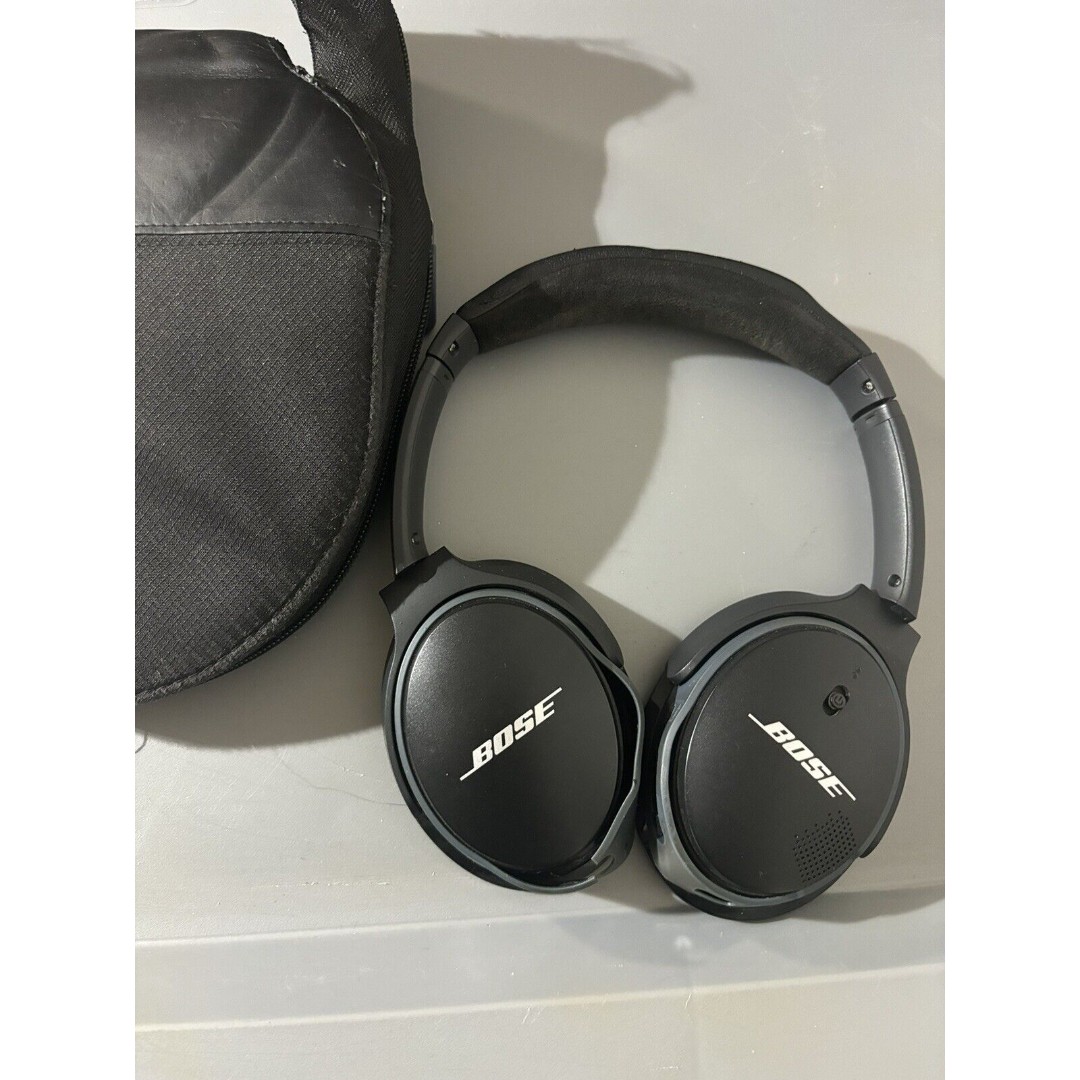 Bose BA2 Black Noise Canceling Over The Ear Wireless Headphones No Earpads