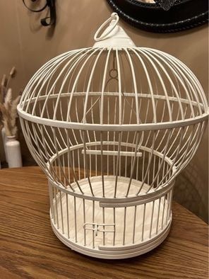 Large White Metal Decorative Birdcage For Weddings / Bridal Showers / Cottage De