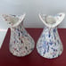 Vintage pottery candle holder set