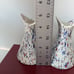 Vintage pottery candle holder set