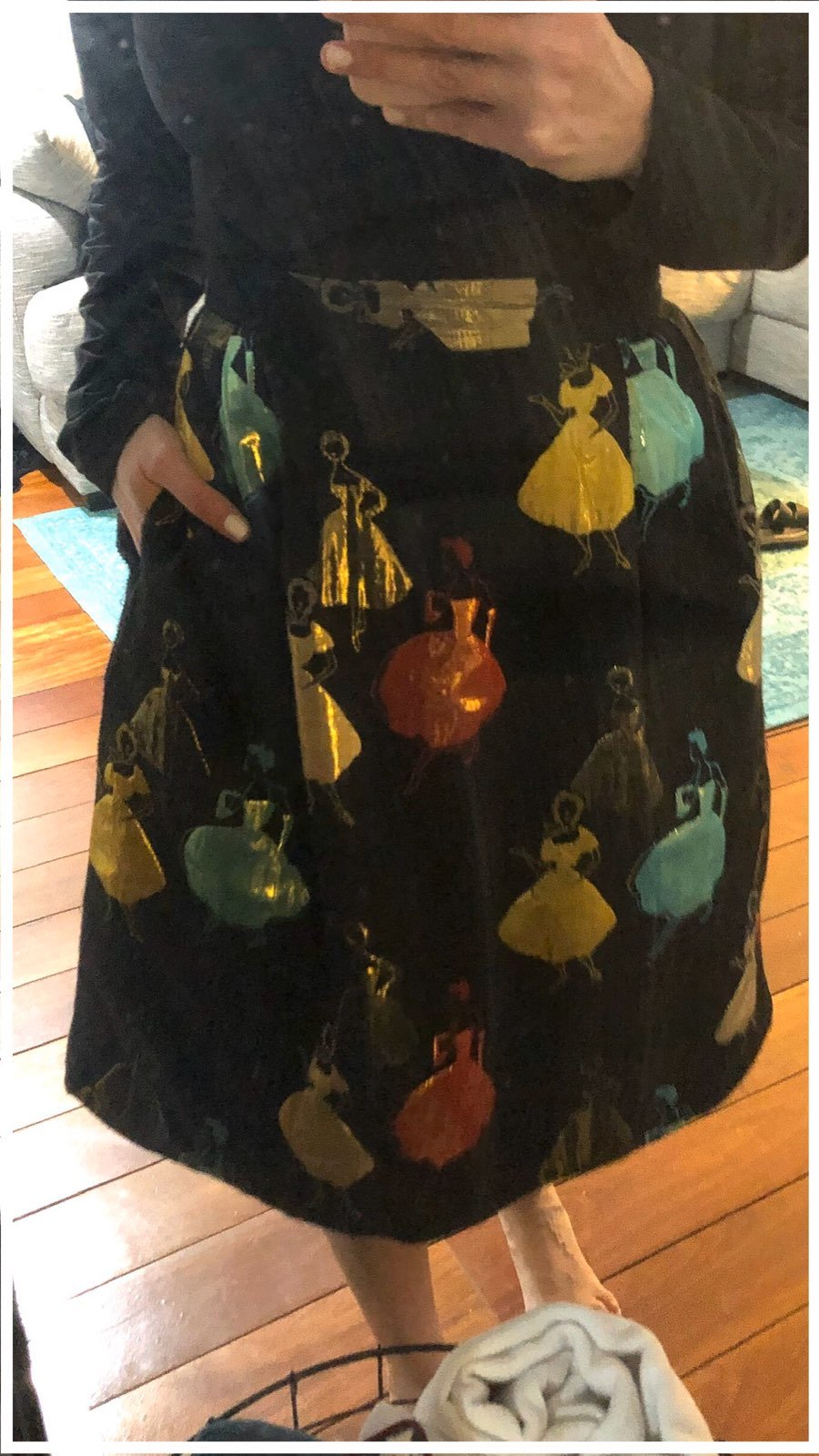 Ballerina black midi skirt