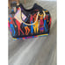 NWT Vintage Laurel Burch Colorful Dancing Celebration Canvas Tote Travel Bag XL
