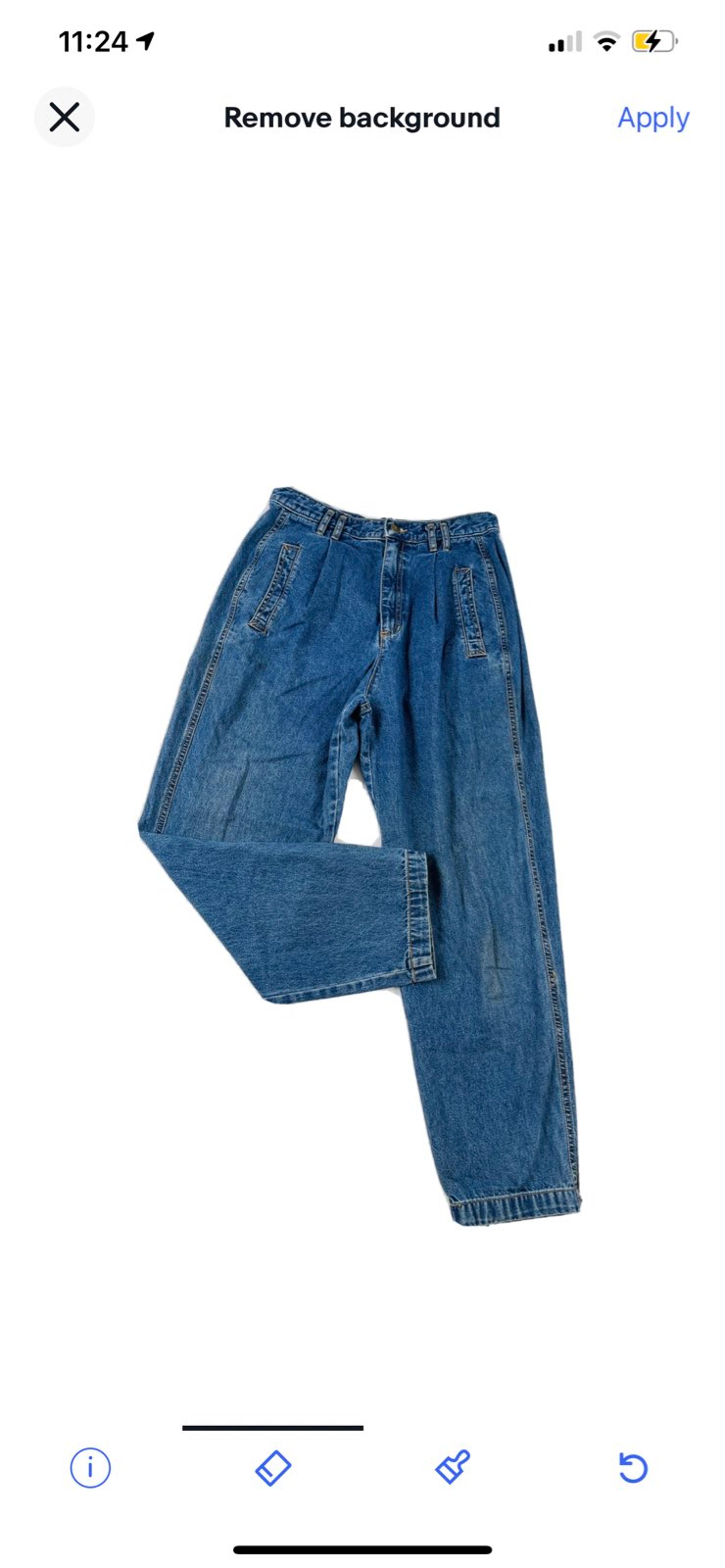 Vintage 90s Pleated High Waist Mom Jeans