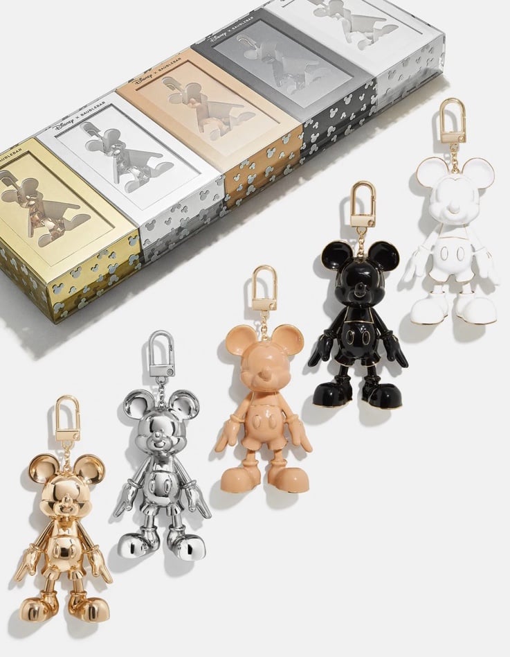 Baublebar x Disney Mickey Mouse 5 Pack Bag Charm Collection Bundle Keychain