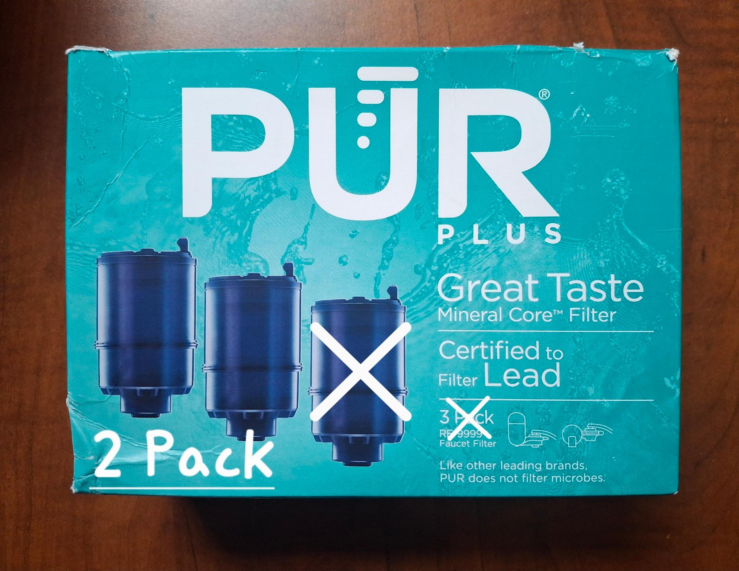 PUR RF-9999-3 3-Stage Faucet Filter Replacement Cartridge - Blue (Pack of 2)