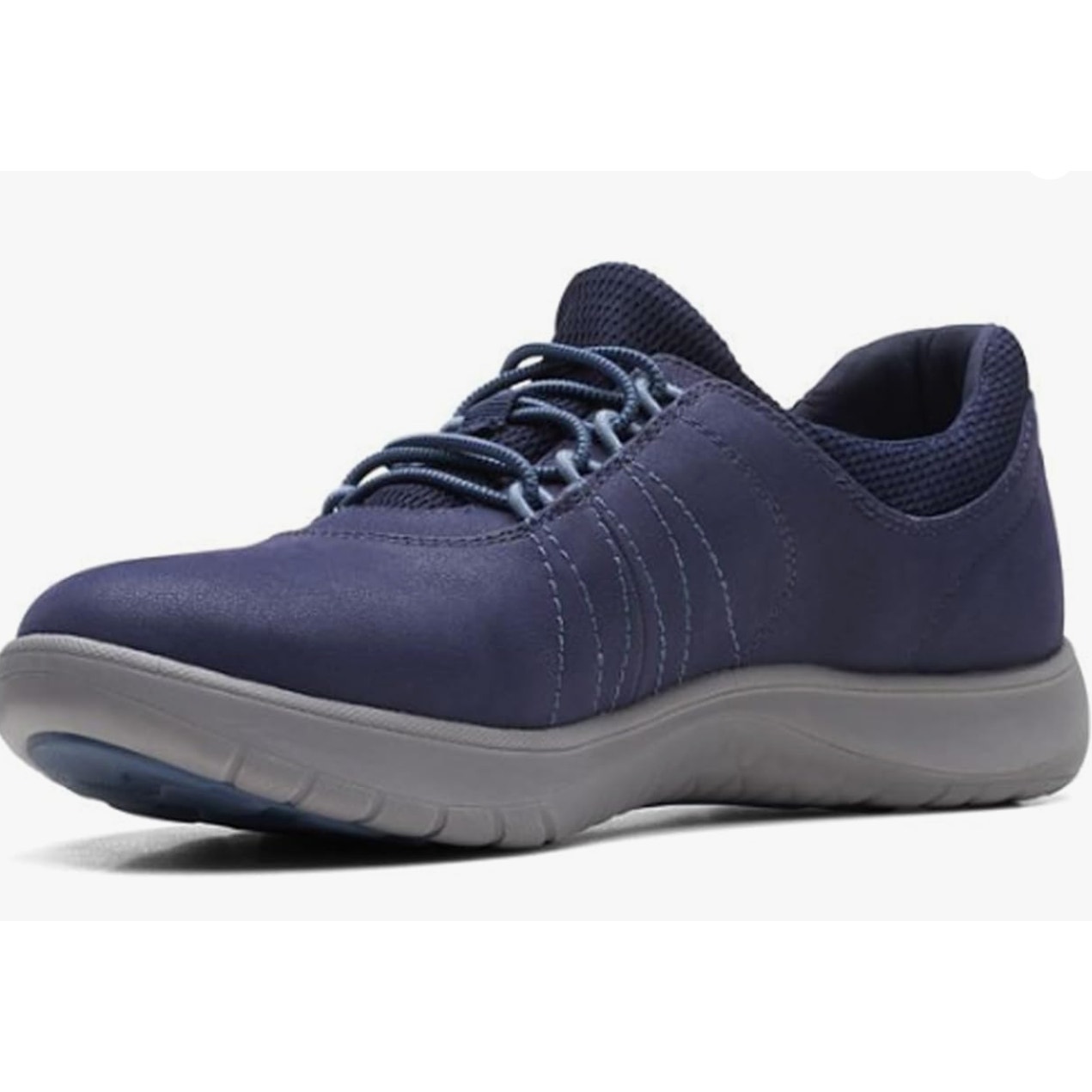 Clarks Women's Adella Stroll, Dark Navy Textile, 9.5