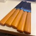 G. S. C. CO. Mid-Century Bakelite Stainless Steel Flatware, 5 Knives lot