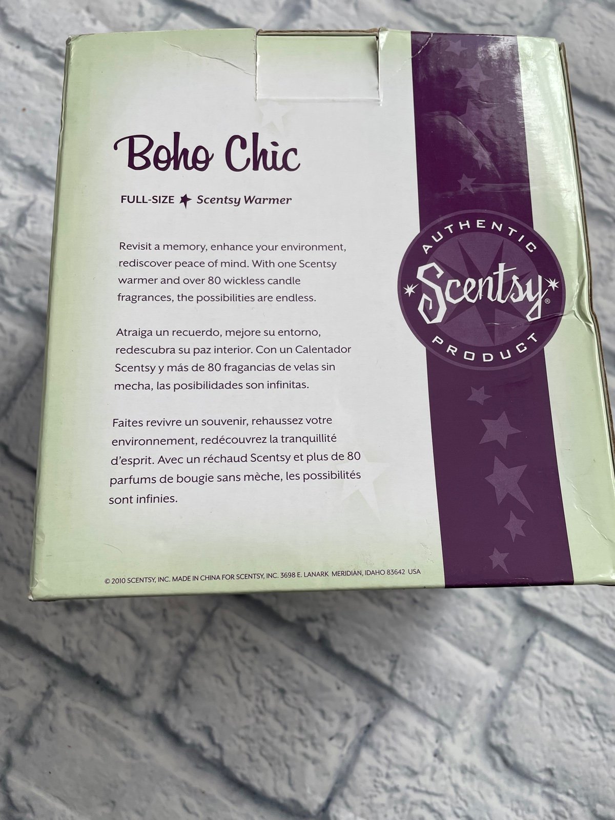 Scentsy boho chic earthy floral full size warmer new