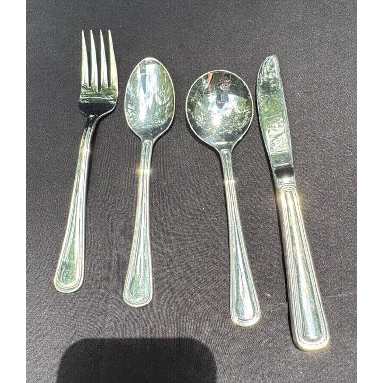 Vintage Delta Air Lines World Stainless Silverware Cutlery AMSILCO C4-4