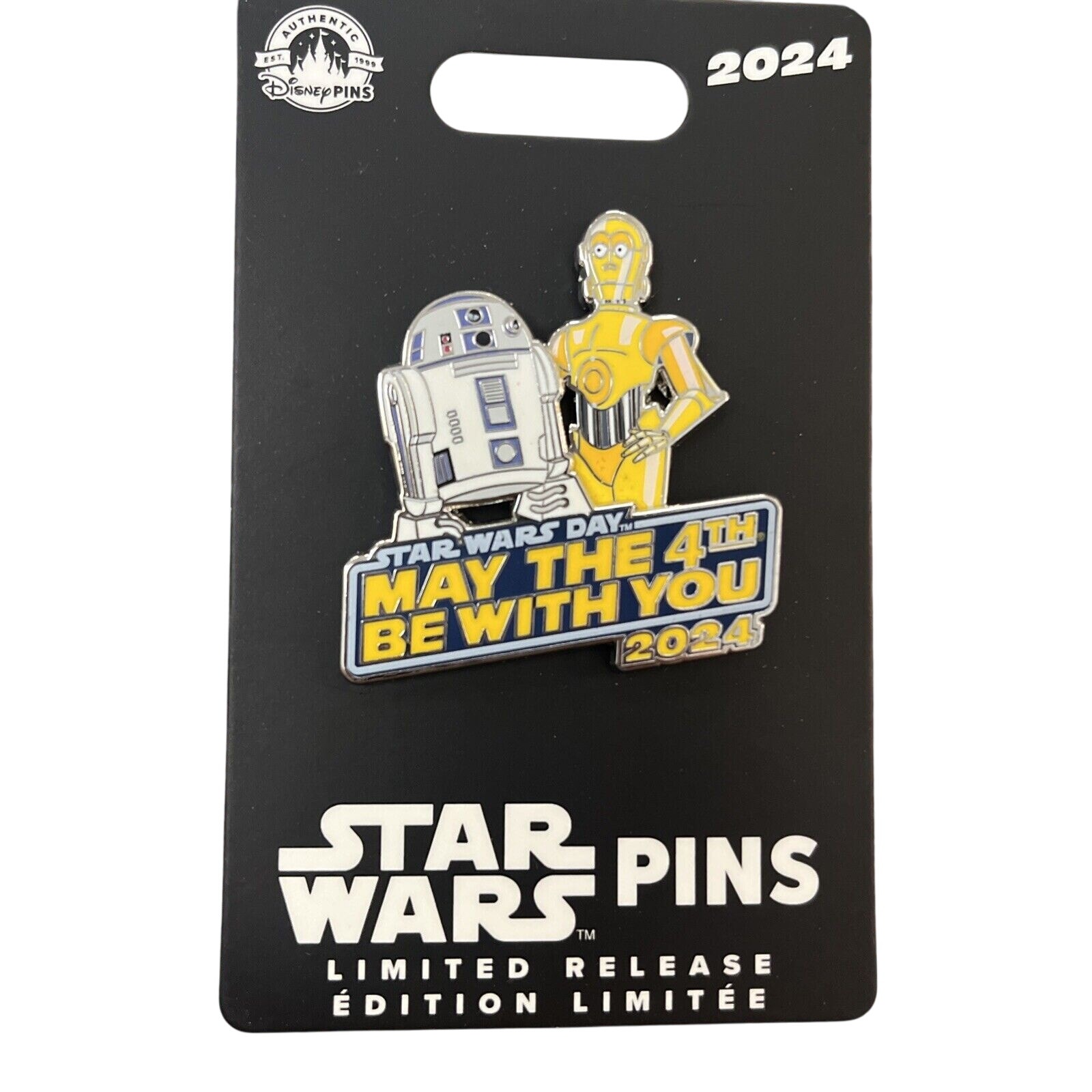 Disney Parks Star Wars R2-D2 / C-3PO Limited Pin May the 4th 2024 NEW