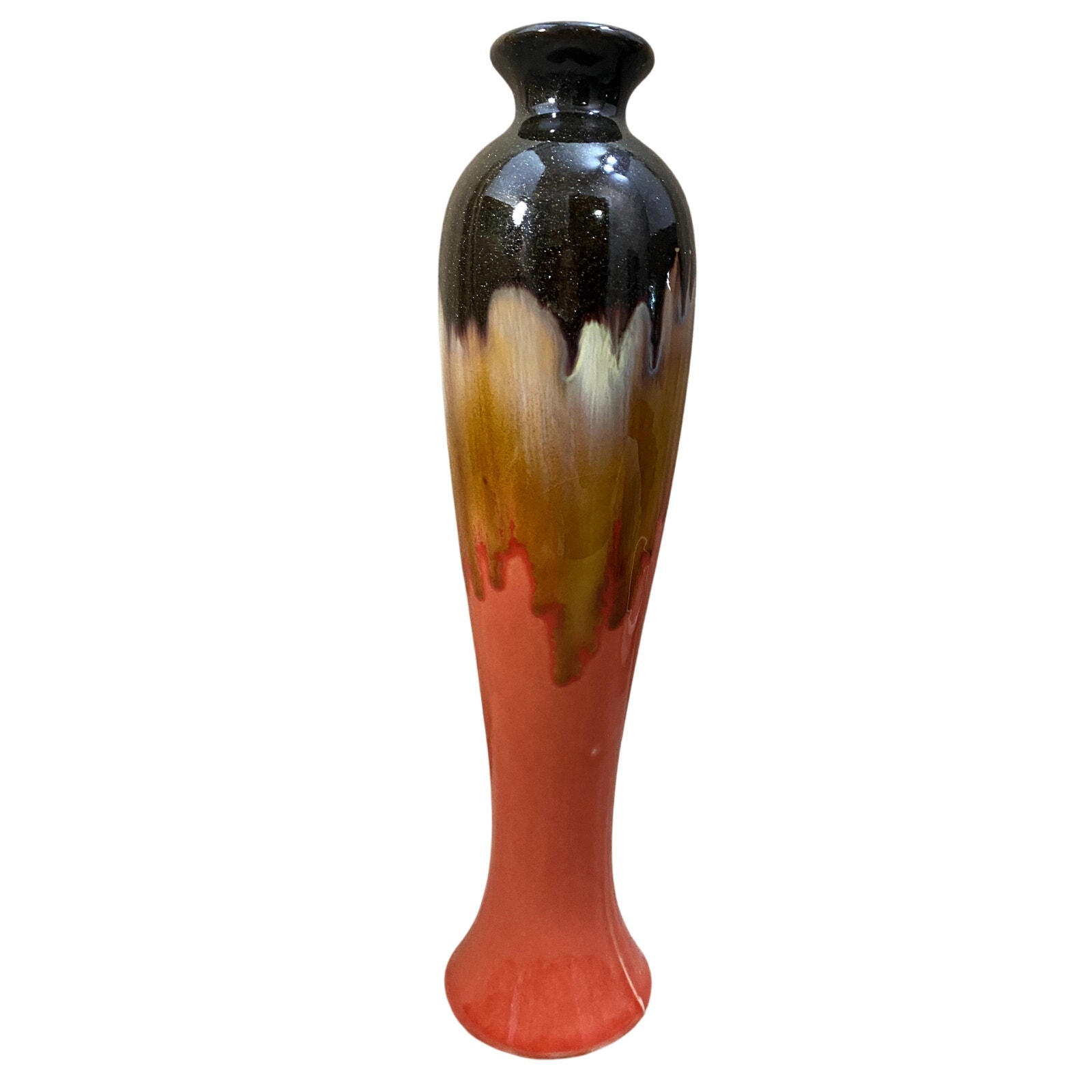 INSPIRED Ceramique De Bruxelles Art Deco Drip Pottery Vase FREE US Shipping