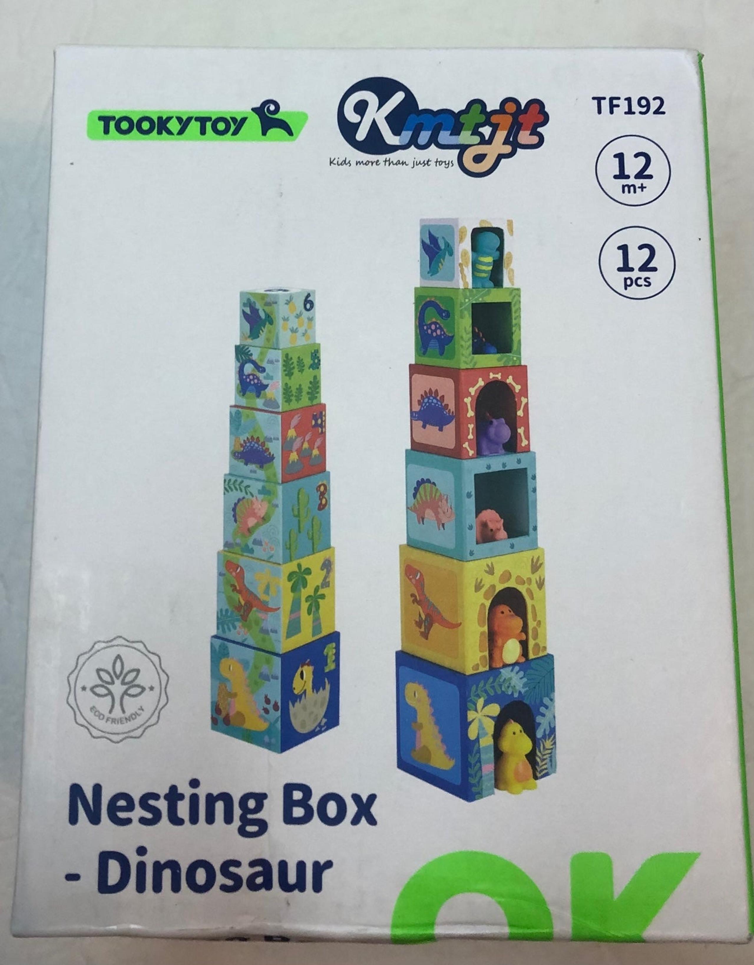 TOOKY TOY Educational Puzzle Dinosaur Nesting Boxes
