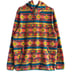 CHUBBIES The Boomer Neon Fleece Hoodie in Aztec Tribal Print Size Large