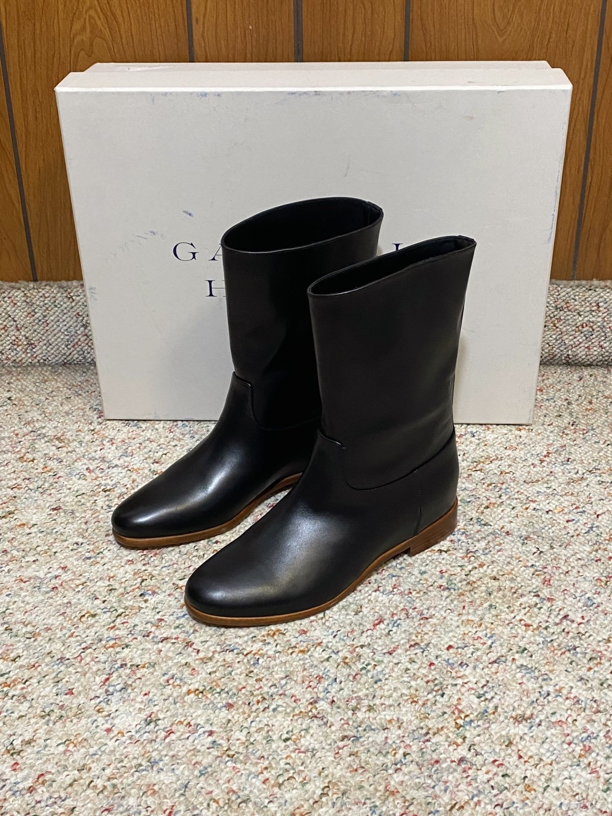 Gabriela Hearst Tina Leather Flat Boots size 36
