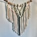 One of a Kind Macrame Wall Hanging, Green and Pink, Drift Wood