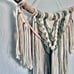 One of a Kind Macrame Wall Hanging, Green and Pink, Drift Wood