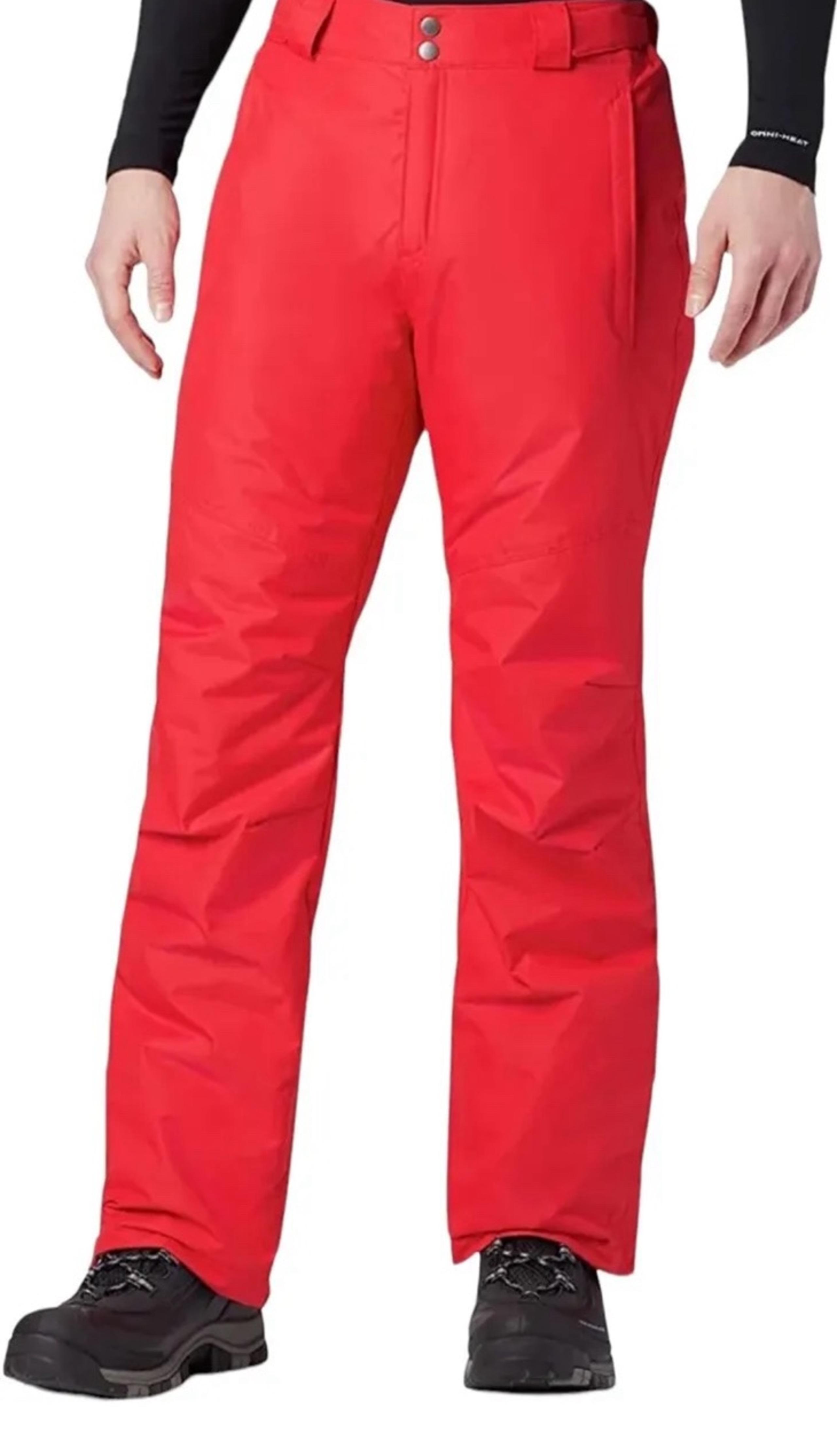 Men's Ski Pants Waterproof Bugaboo IV Snow Mountain Red 4X WS0946-613 - Columbia