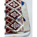 Mid-Century Culver Candy Dish Footed Chalice Goblet Blue Red Chinoiserie Gold RA
