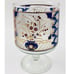 Mid-Century Culver Candy Dish Footed Chalice Goblet Blue Red Chinoiserie Gold RA