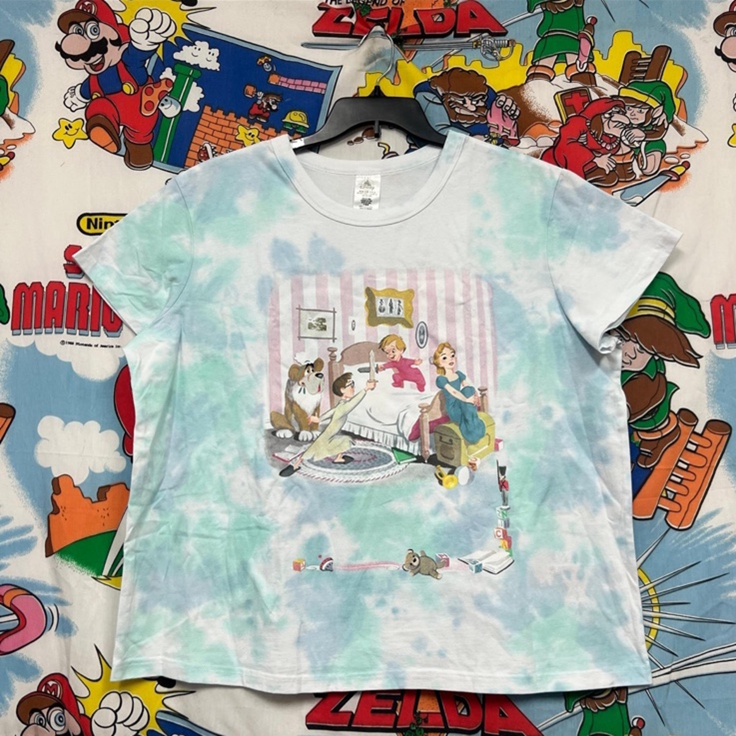 1XL Womens Adult Disney Parks Exclusive Peter Pan Wendy & Lost Boys Tye Dye Tee