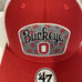 Ohio State Buckeyes Scarlet Factor Trucker Adjustable Hat '47 Men's NWT Red