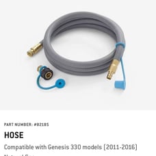 Hose Compatible with Genesis 330 models (2011-2016)
