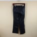 NINE WEST Delancy High Rise Coated Kick Flare Black Denim Jeans Size 2