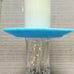 Vintage Fenton Plate Upcycled to Candle Riser/ Holder w/Pillar Candle