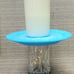 Vintage Fenton Plate Upcycled to Candle Riser/ Holder w/Pillar Candle