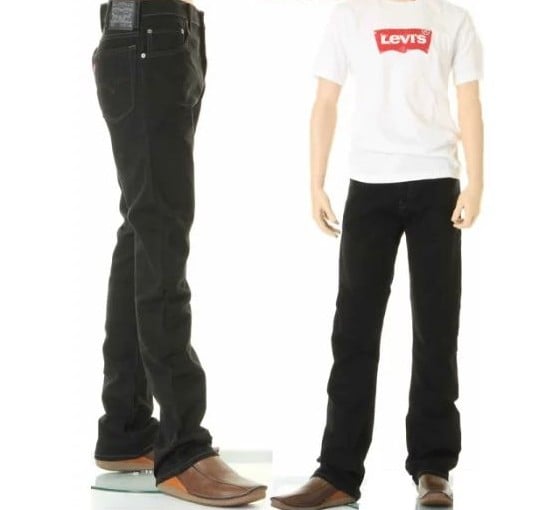 Levi's 517 Bootcut Black Denim Jeans