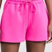 NWT GOOD AMERICAN Women's Scuba Drawstring High-waisted Shorts Pink Size 5
