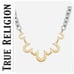 True Religion Horseshoe Two-Tone Chain Link Statement Necklace