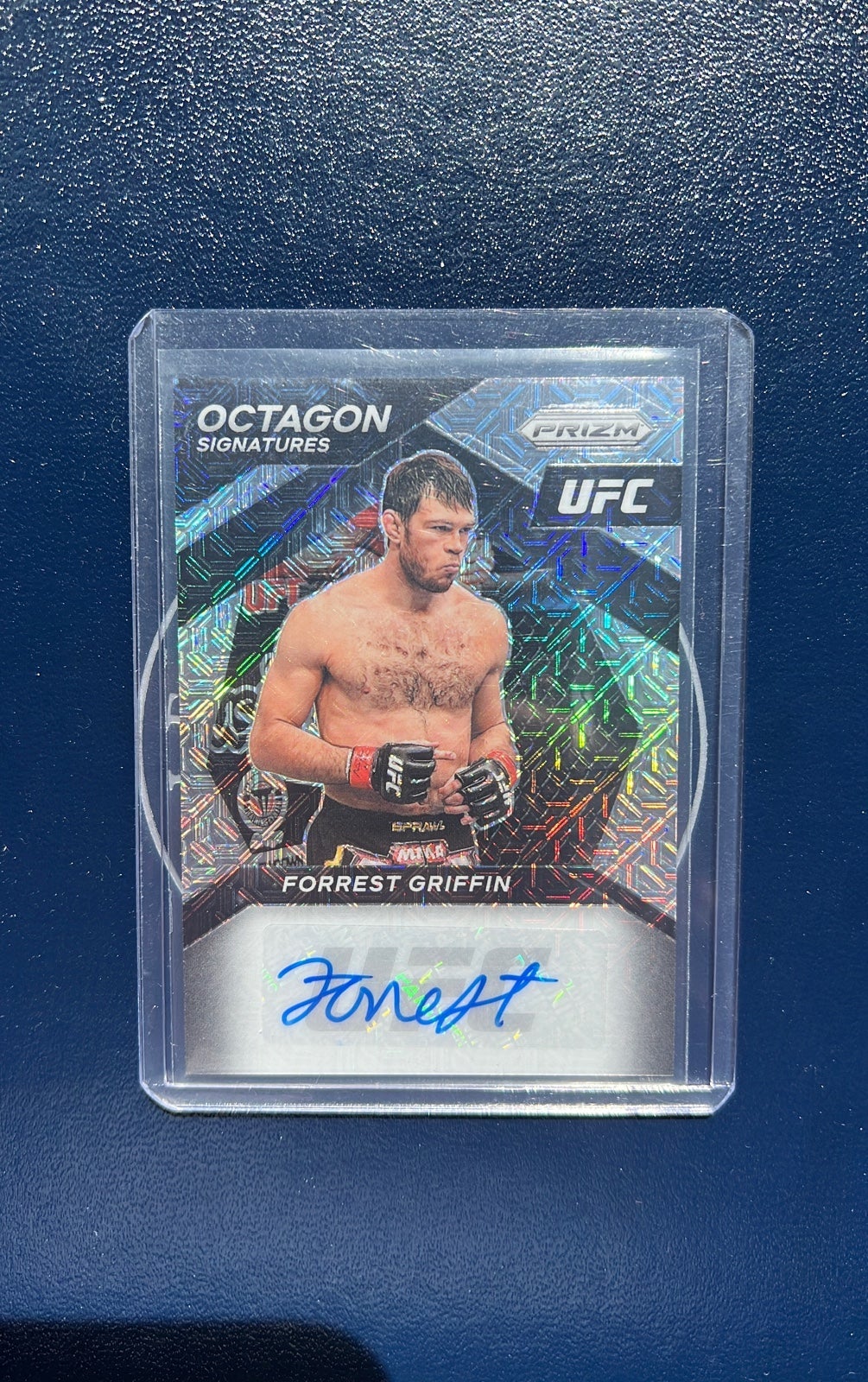 Forrest Griffin 2021 Panini Prizm UFC Mojo Prizm Octagon Signatures Auto