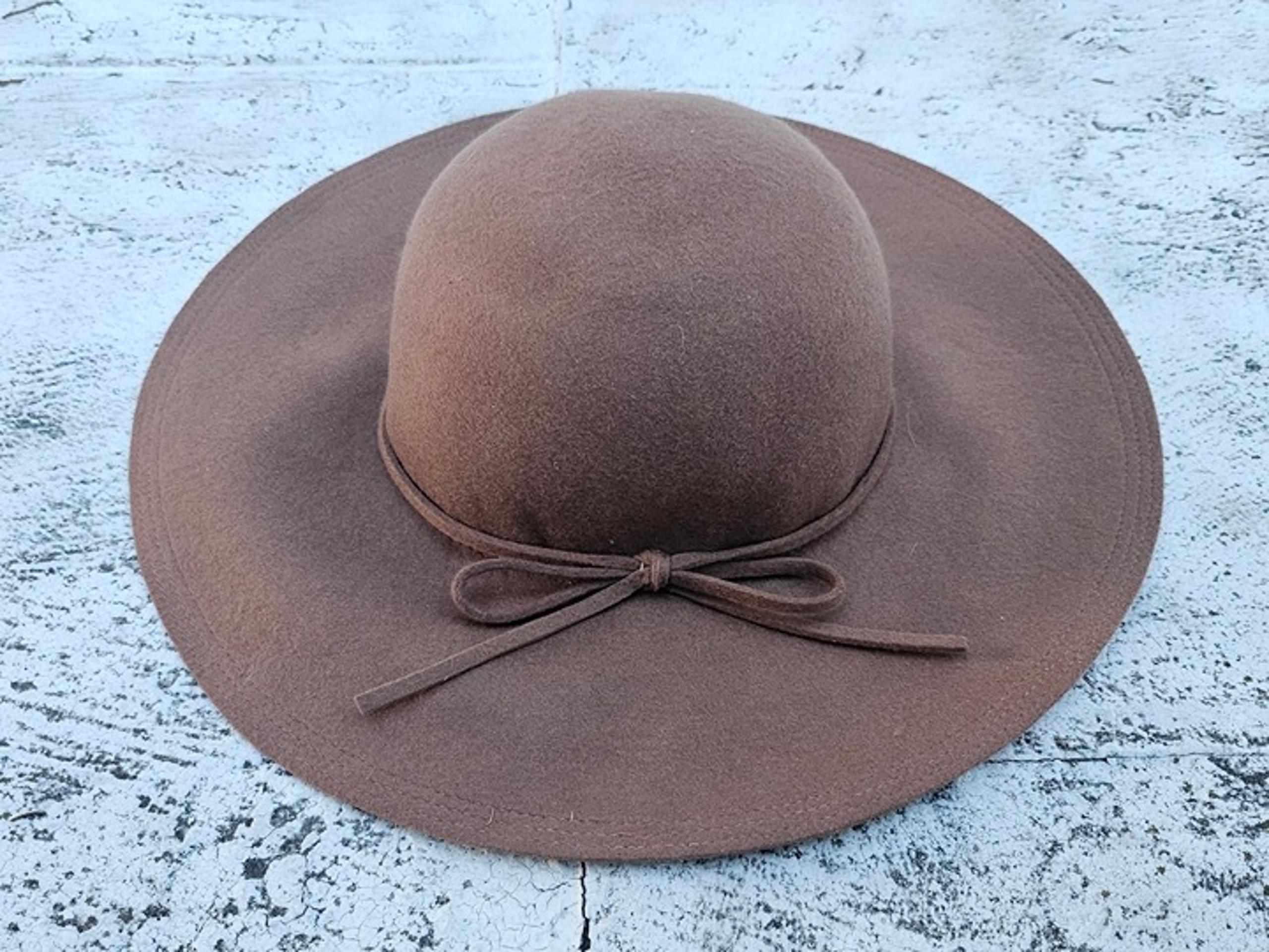 Target Women Hat 100% Wool Brown Cowboy Hat One Size